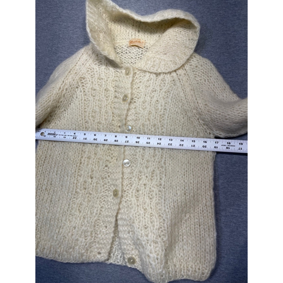 Mantessa Cardigan Sweater, XS/Small, Off White - Picture 3 of 5